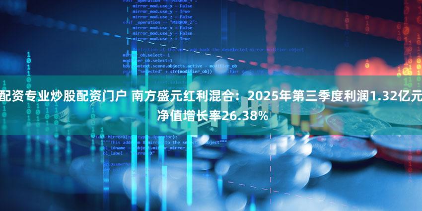 配资专业炒股配资门户 南方盛元红利混合：2025年第三季度利润1.32亿元 净值增长率26.38%