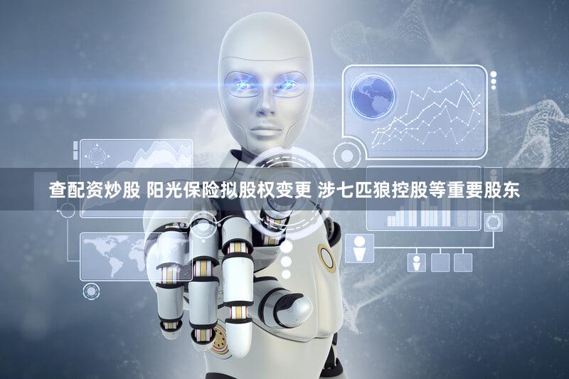 查配资炒股 阳光保险拟股权变更 涉七匹狼控股等重要股东